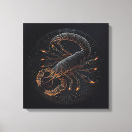 Escorpio - Impresión de lienzo del 23 de octubre a