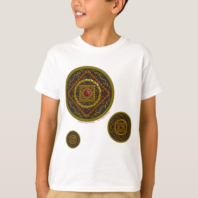 Escorpio Mandala Camisa de niño y luz para bebés (Anverso)