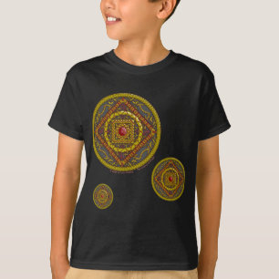 Escorpio Mandala Camisa Negra infantil y bebé