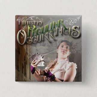 Escorpión cuadrado del botón del ministerio