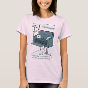 Escrata Mascota o camiseta de mujer humana