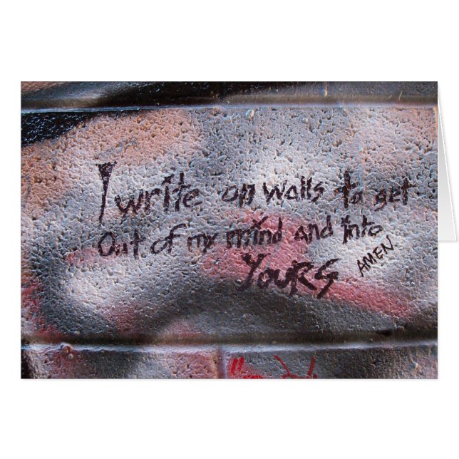 Escriba en las paredes (Anverso (Horizontal))