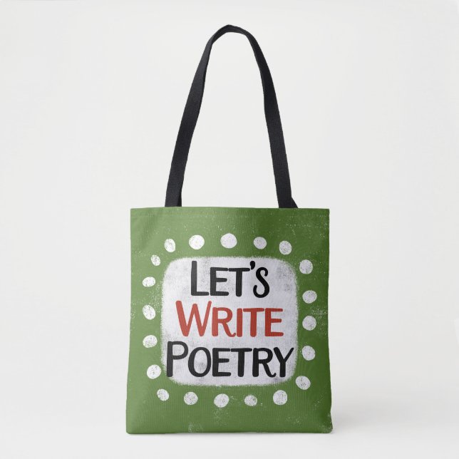 Escribamos poesía en la bolsa (Anverso)