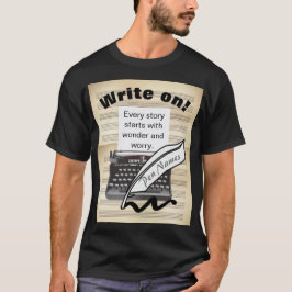 ¡Escriban! Autor/Poeta Personalizado Camiseta