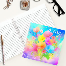 Escribe en flor: diario cuadrado personalizable