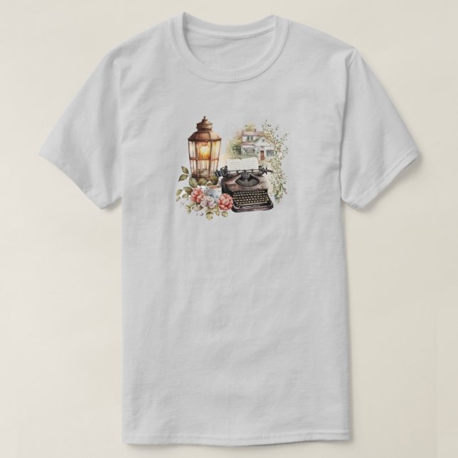 Escribiendo camiseta (Diseño del anverso)