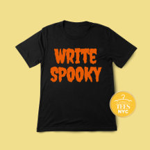 Escribir camiseta de Halloween, escritora fantasma