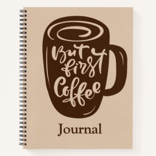 Escribir en un diario con café