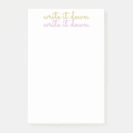 ESCRIBIR NOTAS POST-IT