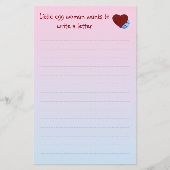 Escribir papel para niños (Anverso)