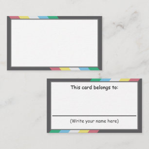 Escribir su propia tarjeta de comunicación - Disca