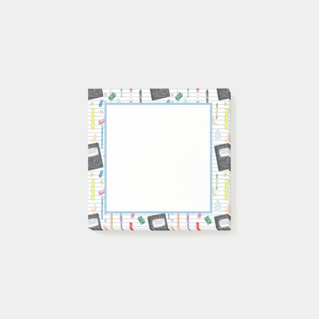 Escribir suministros - Notas de la serie escolar (Anverso)