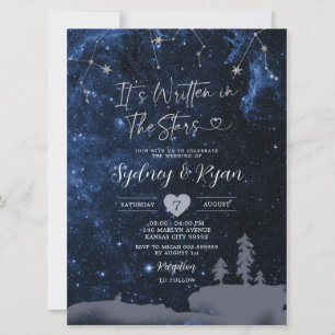 Escrito en la invitación a la boda de las estrella