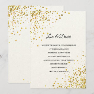 Escrito En La Invitación A La Boda De Las Estrella