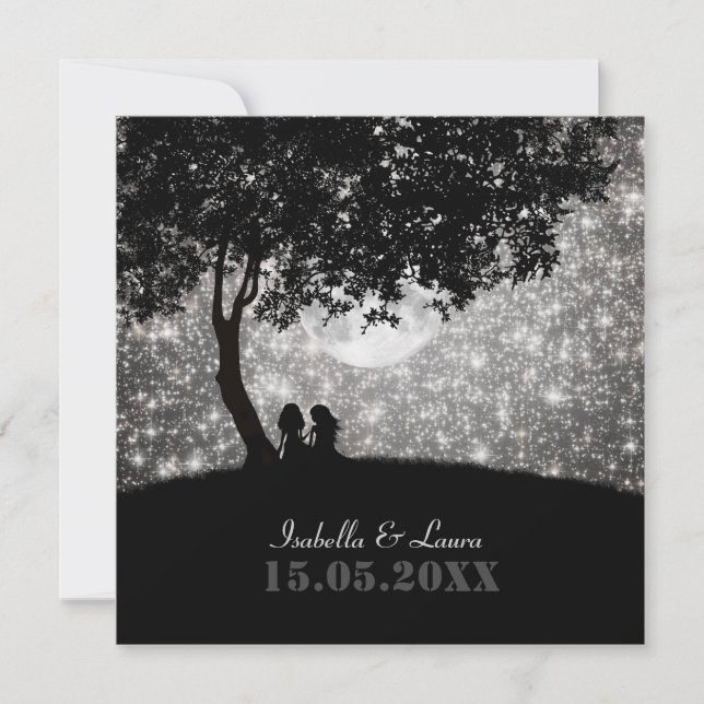 Escrito en la invitación a la boda de las estrella (Anverso)