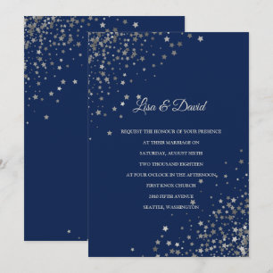 Escrito En La Invitación A La Boda De Las Estrella