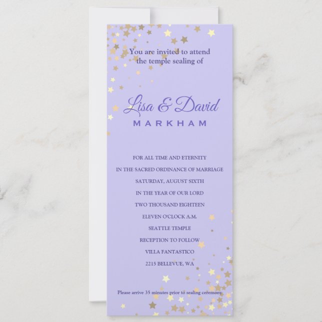 Escrito En La Invitación A La Recepción De La Boda (Anverso)