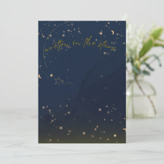 Escrito en la plantilla de invitación Stars Blank