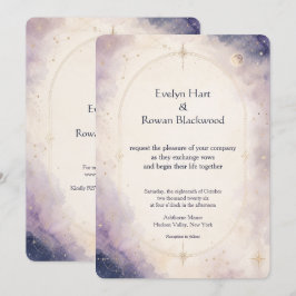 Escrito en las Estrellas Invitación de Boda Celest