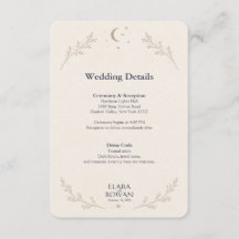 Escrito en las Estrellas Invitación de Boda Celest