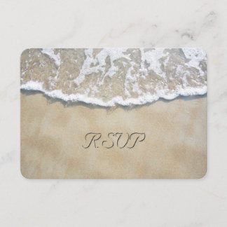Escrito en Sand Beach Wedding RSVP
