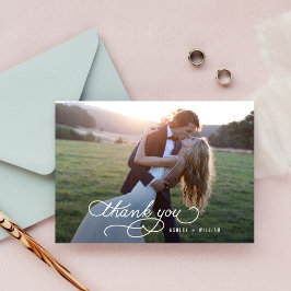 Escrito Gracias Boda Gracias Tarjeta Fotográfica