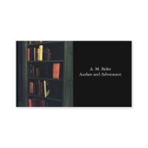 Escritor, bibliotecario, tarjeta de visita del