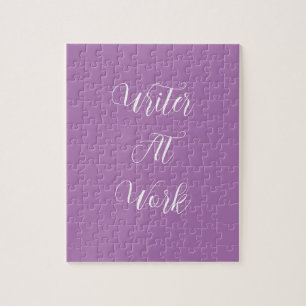 Escritor En Work Purple Puzzle