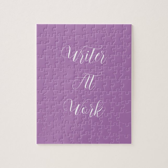 Escritor En Work Purple Puzzle (Vertical)