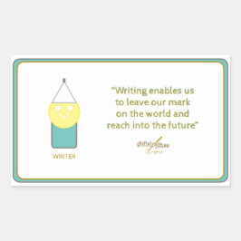 ESCRITOR Pegatina del poeta Adiela Akoo