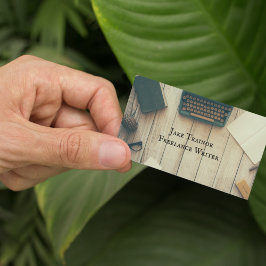 Escritorio de máquina de retro Código QR Tarjeta d