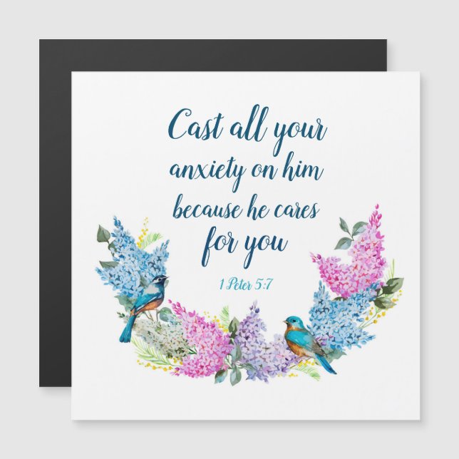 Escritura 1 Peter 5:7 (Anverso/Reverso)