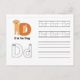 Escritura a mano de tarjetas Flash para jardines d