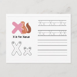 Escritura a mano de tarjetas Flash para jardines d