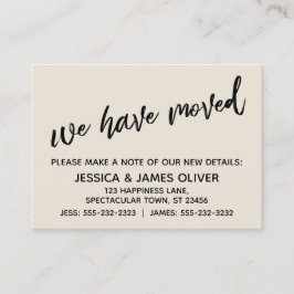 Escritura a mano simple hemos movido la tarjeta de