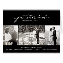 Escritura a mano vintage Primer Boda de fotos de N