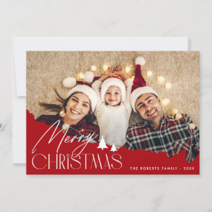 escritura blanca festiva feliz tarjeta de fotos na