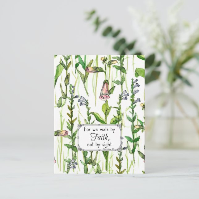 Escritura Camina Por La Fe 2 Tarjeta De Oración Co (Anverso de pie)