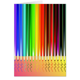Escritura coloreada de los lápices