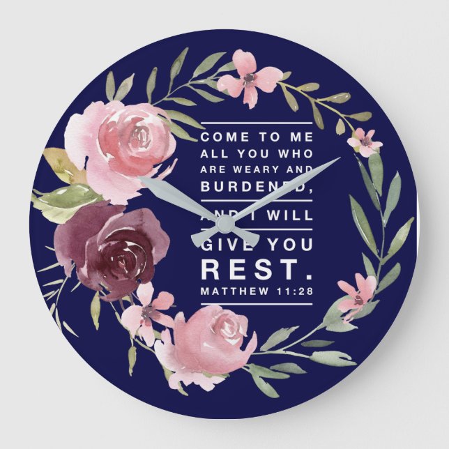 Escritura cristiana Inspiradora contra reloj (Anverso)