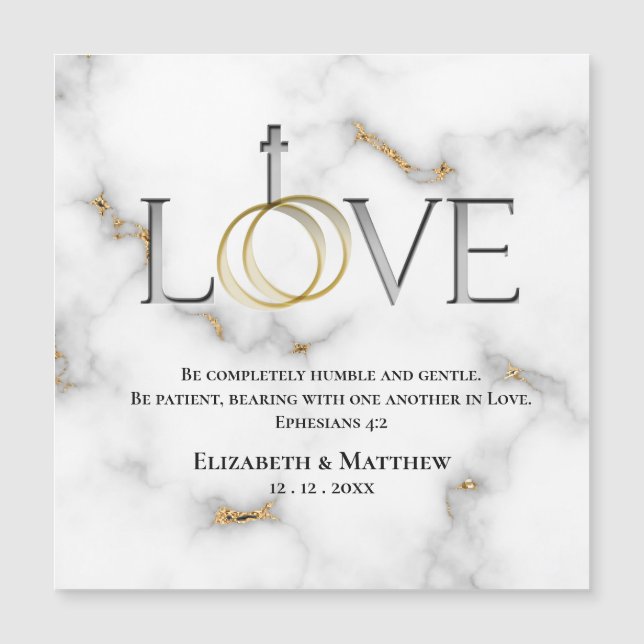 Escritura de amor Verse Efesios 4:2 (Anverso)