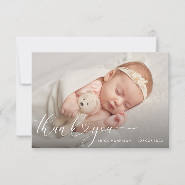 escritura de corazón moderna gracias anuncio de na (Anverso)