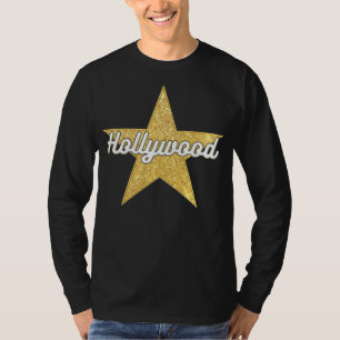 Escritura de Hollywood Boulevard y camiseta estrel