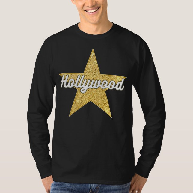 Escritura de Hollywood Boulevard y camiseta estrel (Anverso)