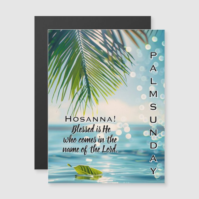 Escritura de Hosanna del Domingo de Ramos (Anverso/Reverso)