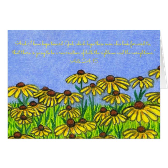 Escritura de la esperanza de la resurrección (Anverso (Horizontal))