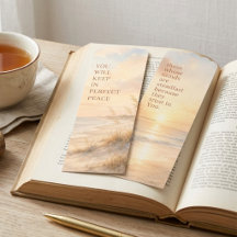 Escritura de la playa de Isaías 26:3 Fe perfecta