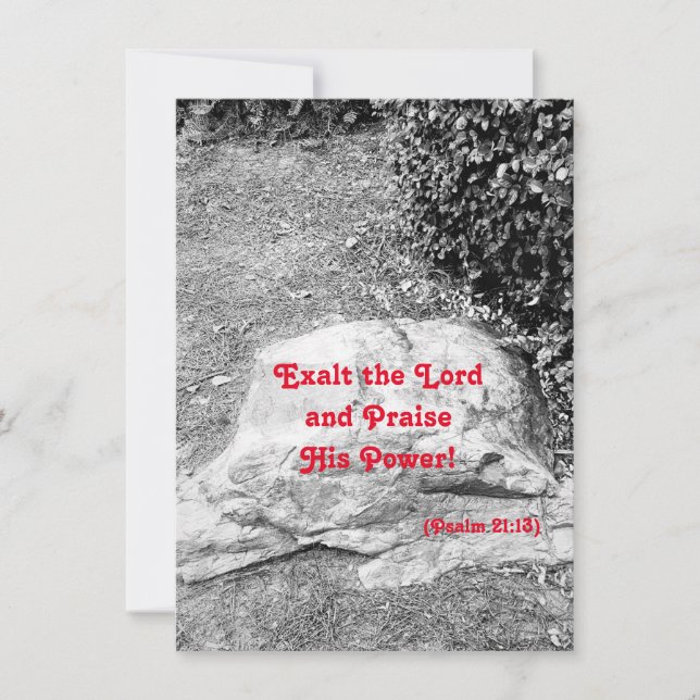 Escritura de la tarjeta de felicitación plana (Anverso)