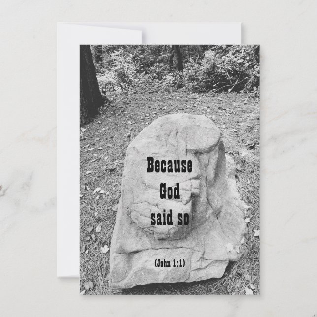 Escritura de la tarjeta de felicitación plana (Anverso)