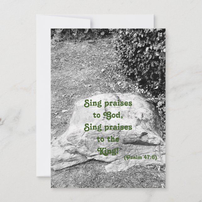 Escritura de la tarjeta de felicitación plana (Anverso)